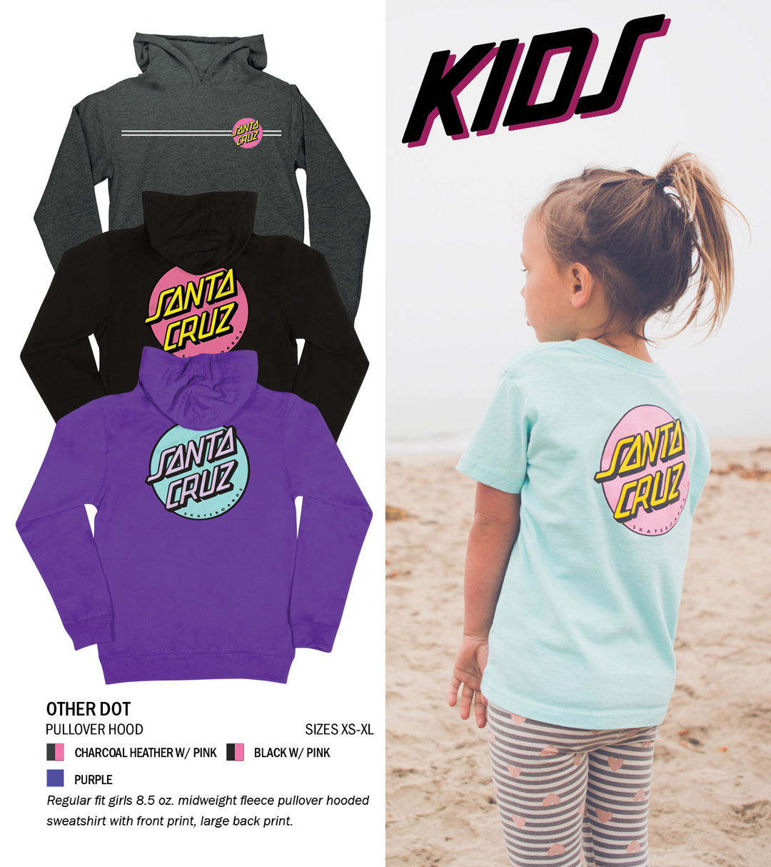 santa cruz kids hoodie