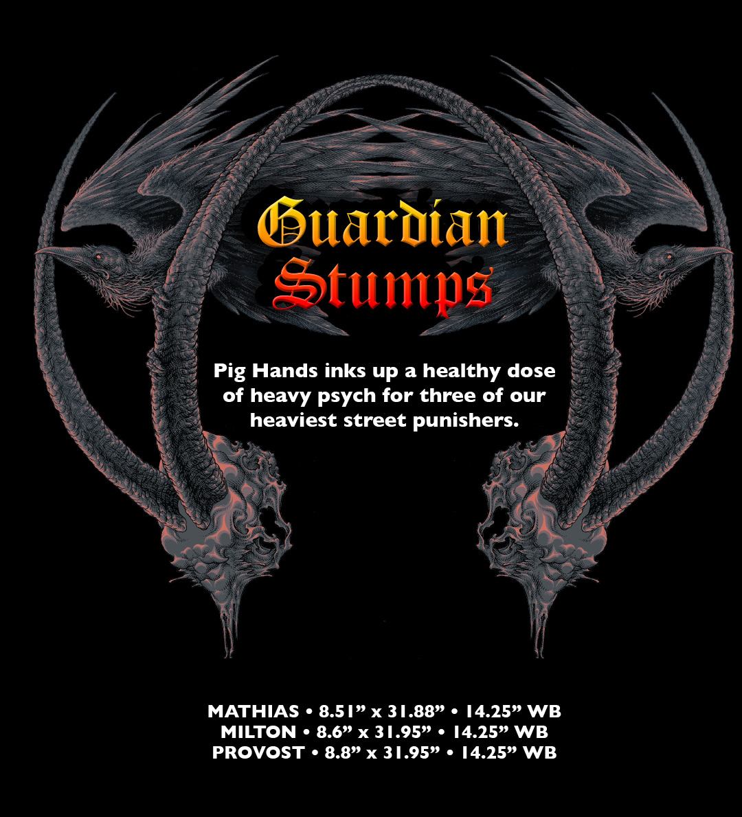 Creature Skateboards Guardian Pro Series Stumps Pig Hands Mathias Torres Milton Martinez Collin Provost