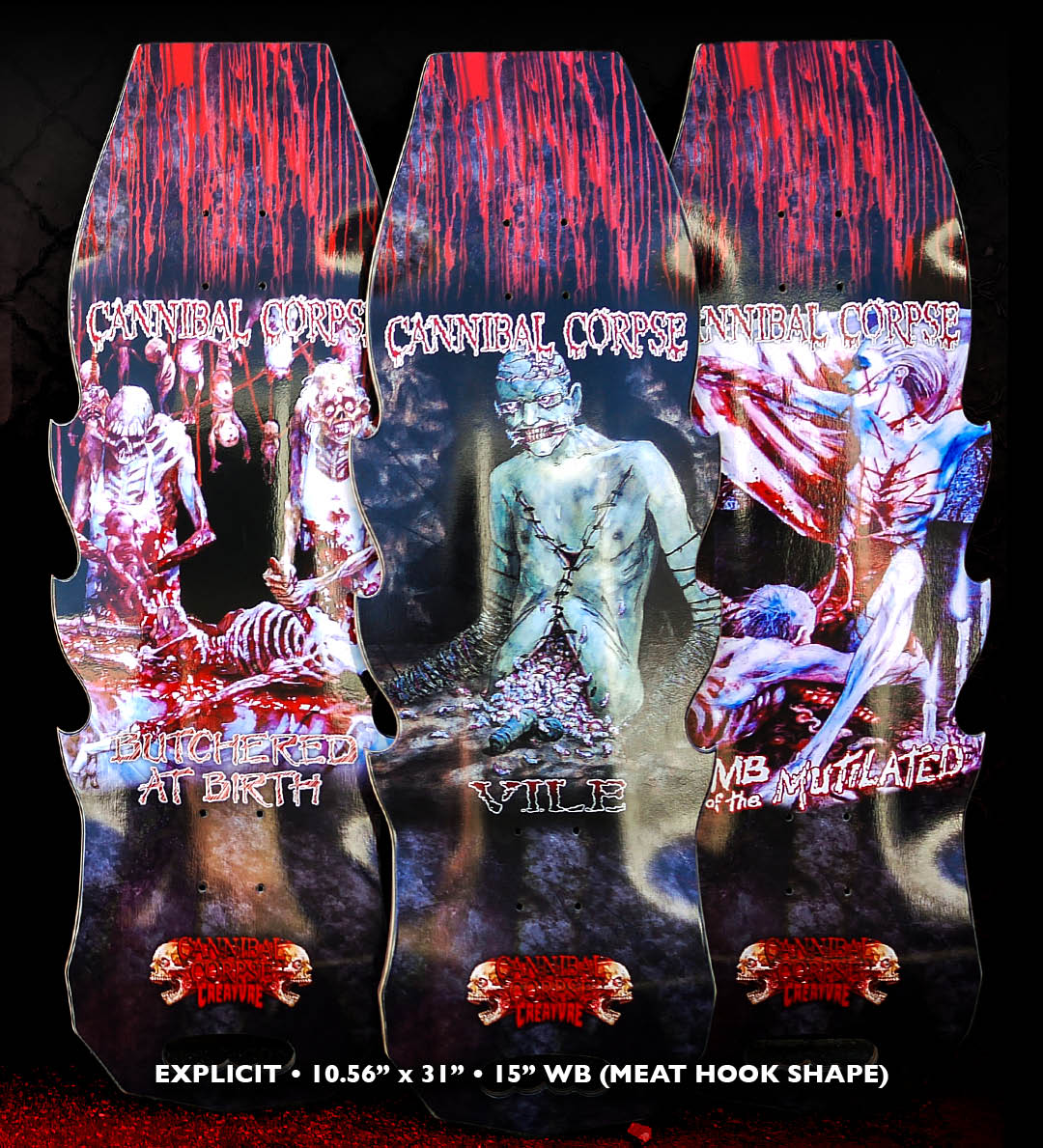Creature Skateboards Cannibal Corpse Collab