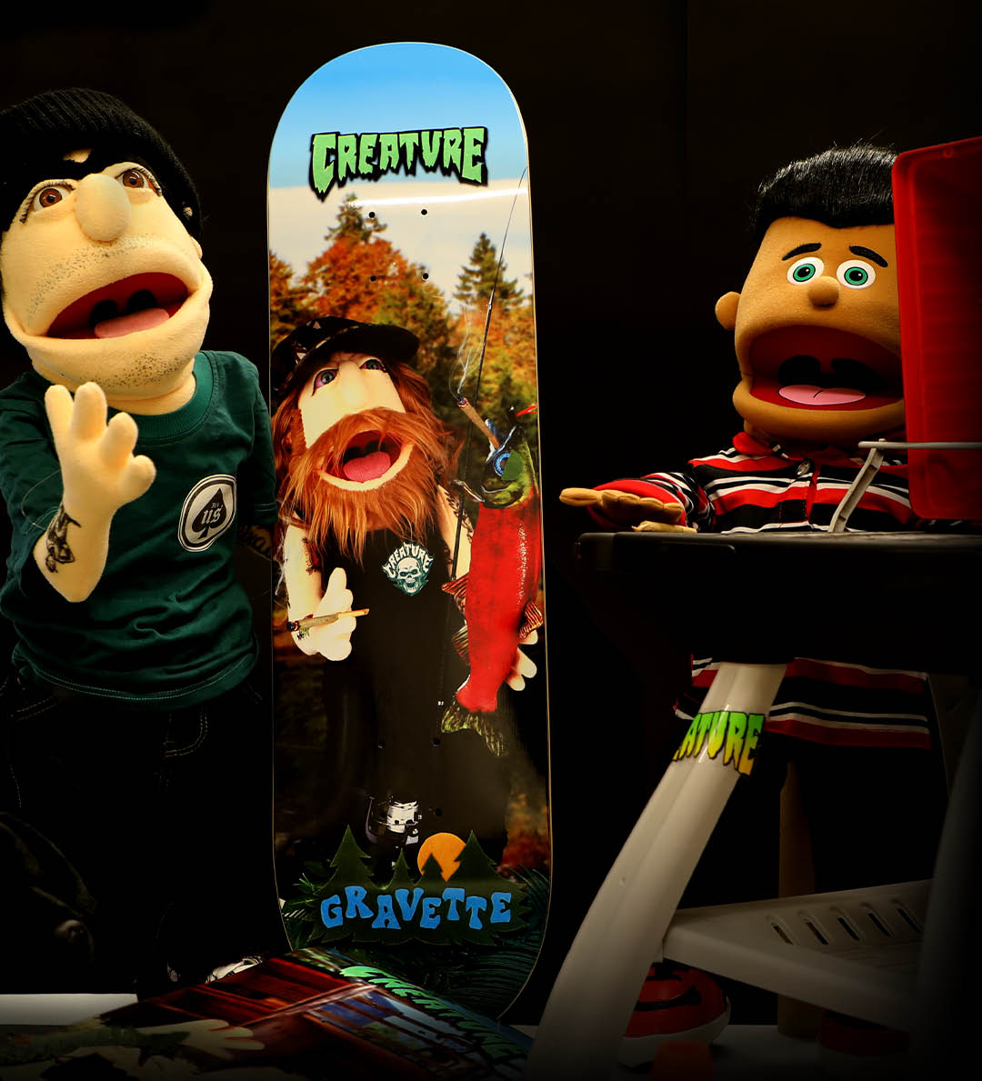 Creature Skateboards Pro Series Fuzzy Fiends David Gravette Milton Martinez