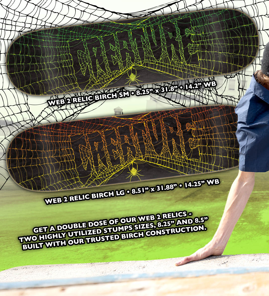 Creature Skateboards Web 2 Relic Birch