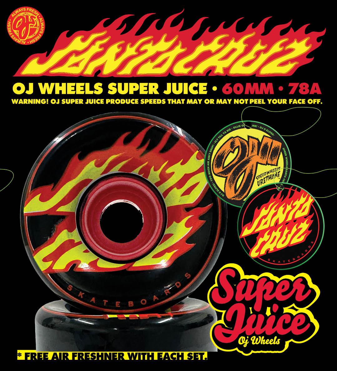 OJ-wheelsウィールSuperJuice60mm+ベアリング OJ wheels】SUPER JUICE サイズ：60mm 硬度：78A オージェイ