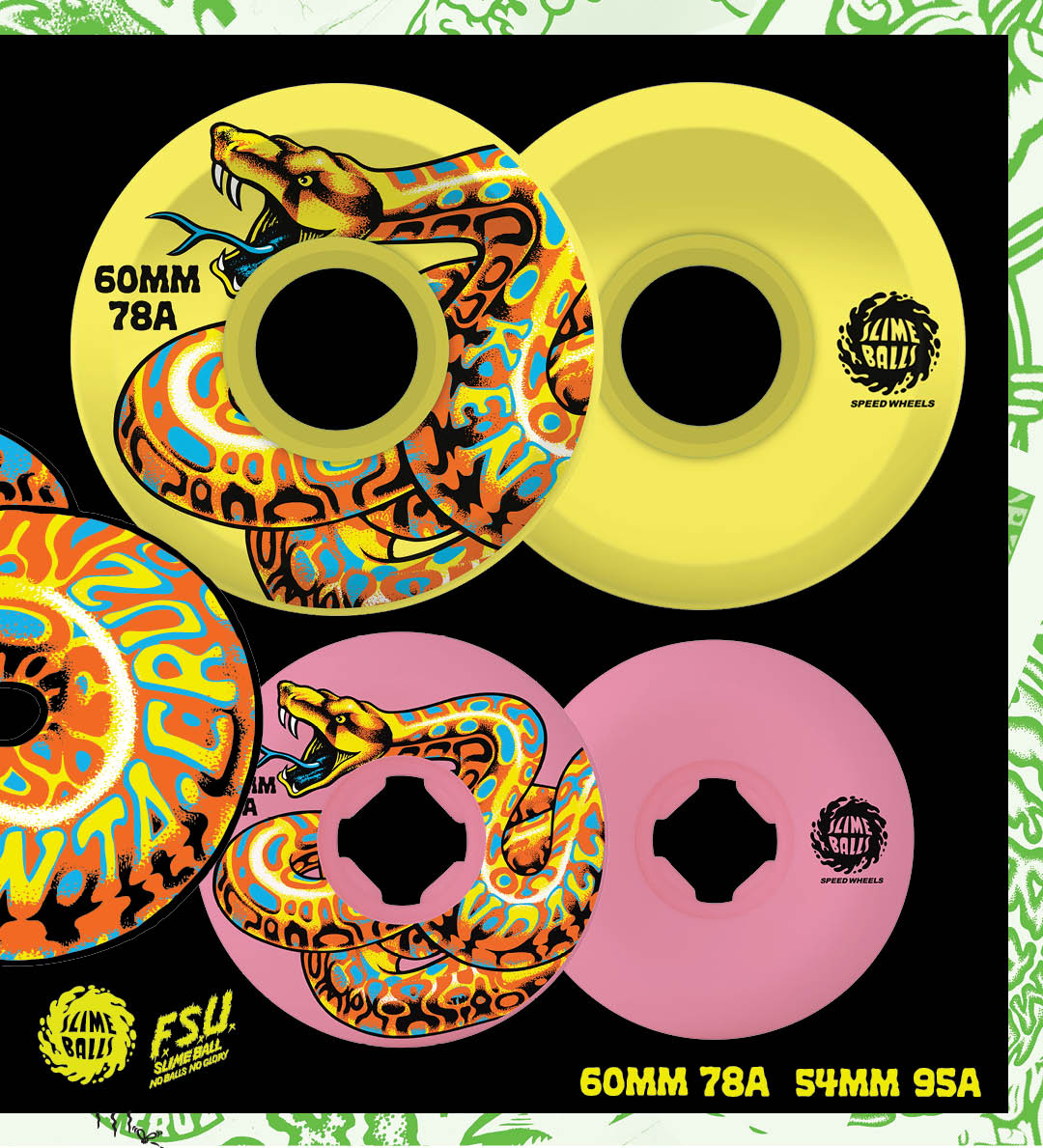 SLIMEBALLS スライムボール　60m78a ホワイト SLIME BALLS OG SLIME WHITE 78A 60mm 【 スライムボールズ OG