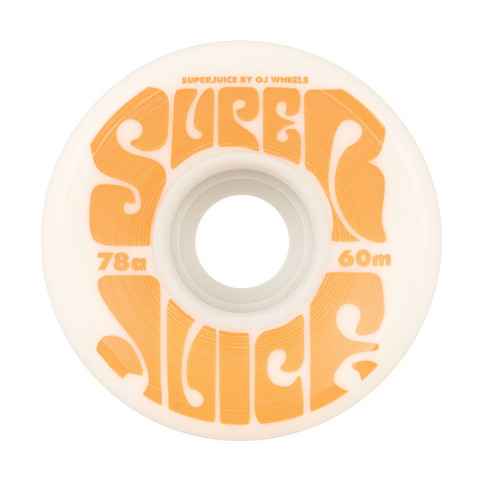 OJ 60mm Super Juice White 78a Skateboard Wheels OJ