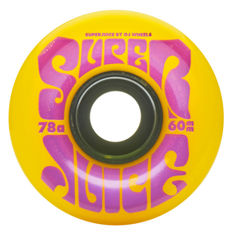OJ 60mm Super Juice Yellow 78a Skateboard Wheels