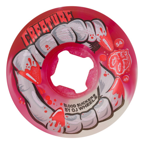 54mm Creature DNA Curbsuckers Bloodsuckers Red Clear Swirl 95a 