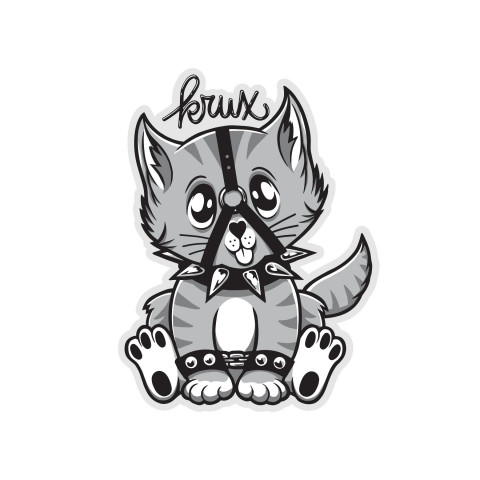 Krux Bondage Kitty 4in Stickers (25 Pack)