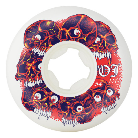 OJ 54mm Grey Matter Juice Original White Hardline 101a Skateboard Wheels