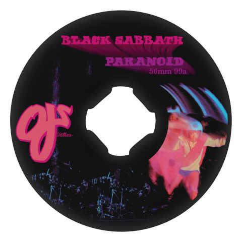 OJ 56mm Black Sabbath Paranoid Chubbies 99a Skateboard Wheels
