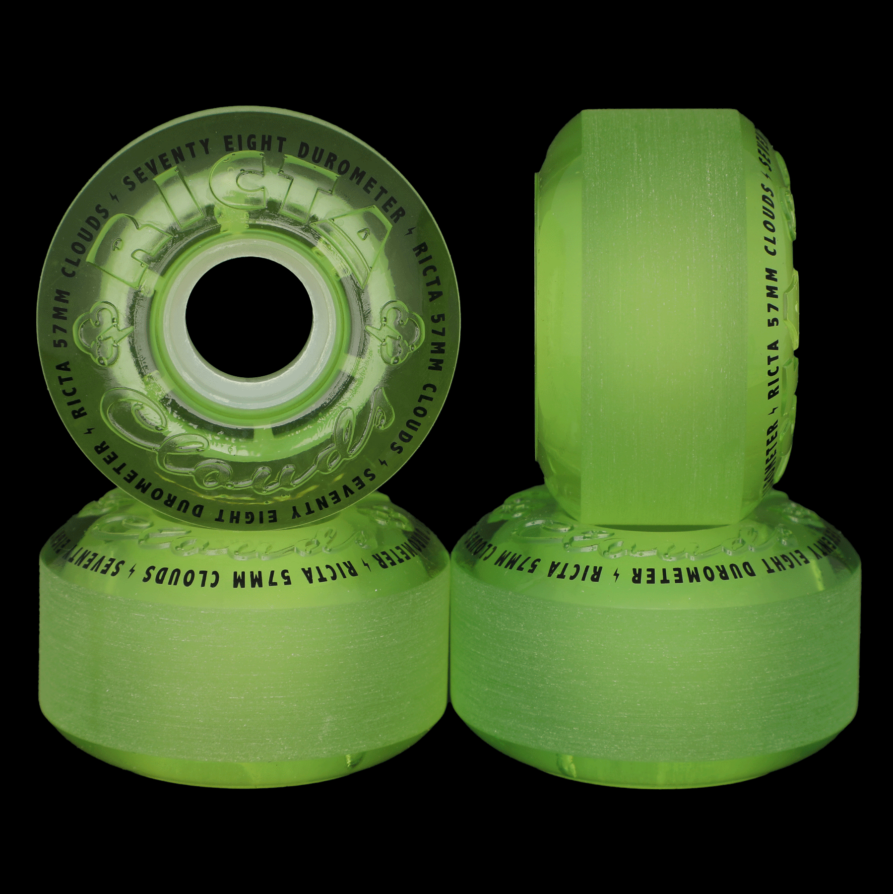 57mm Clouds Green Glow In The Dark 78a 