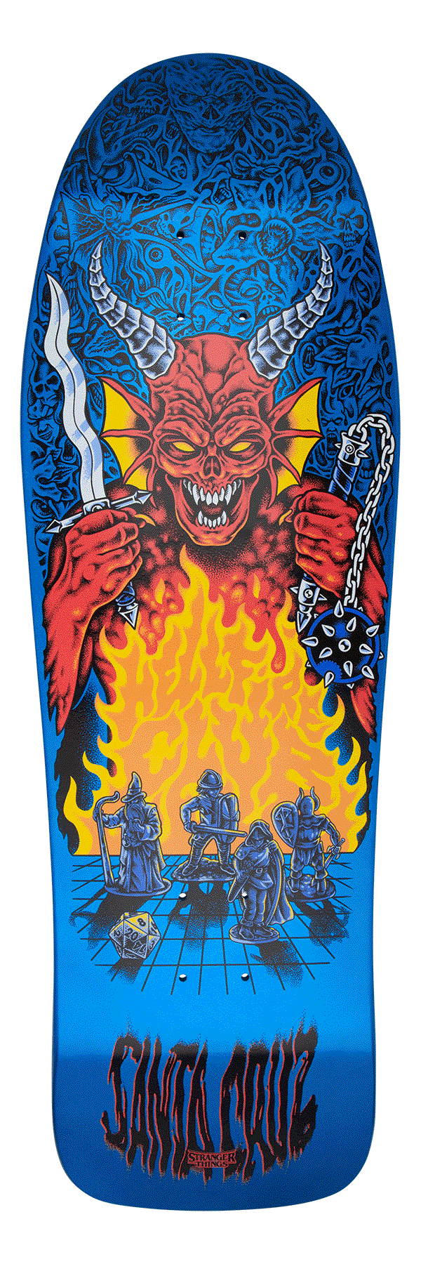 10.07in Stranger Things Knox Hellfire Pit Skateboard Deck