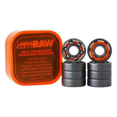 6-Ball Raw Bronson Skateboard Bearings