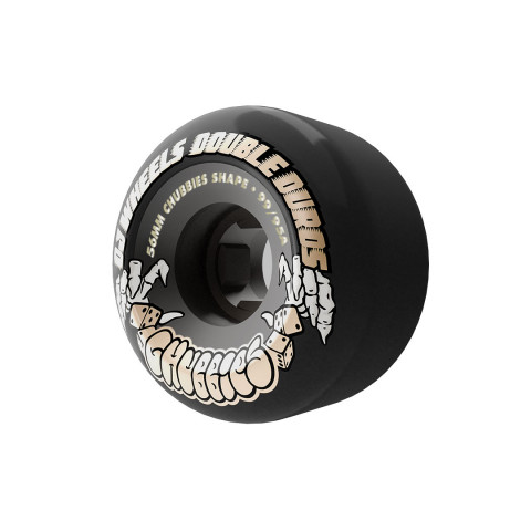 OJ 56mm Double Duro Black Transparent Chubbies 99a/95a Skateboard Wheels